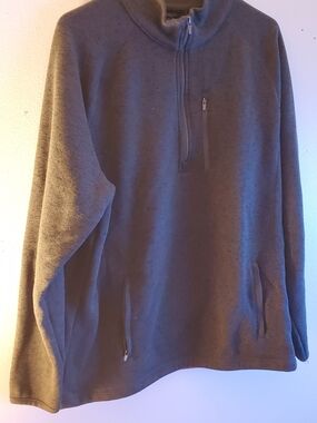 George Men's Quarter-Zip Pullover Sweater - Gray